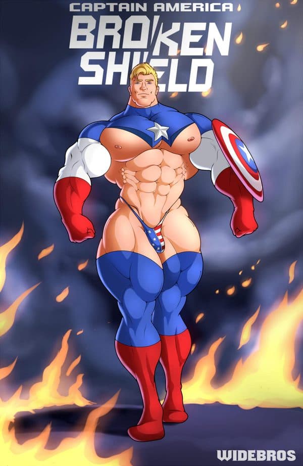 Marvel Comics Broken Shield (Mob x Hulk Robert Bruce Banner x Captain America Steve Rogers)