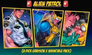 [Meat2Go/ JustTheMeat] Alien Patrol (Dick Grayson X Invincible)