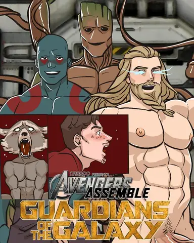 Marvel Comics Avengers ASSemble Guardians of the Galaxy (Groot x Drax the Destroyer Arthur Sampson Douglas x Thor Odinson x Star-Lord Peter Jason Quill x Rocket Racoon 89P13)